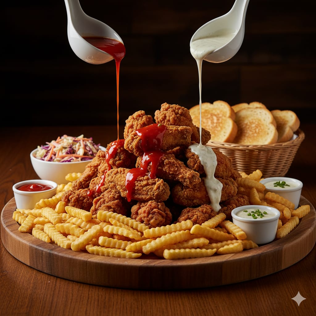 وجبة اجنحة حارة 25 قطعة