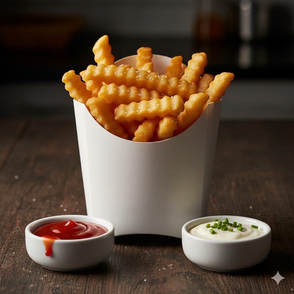 علبة بطاطا صغيرة